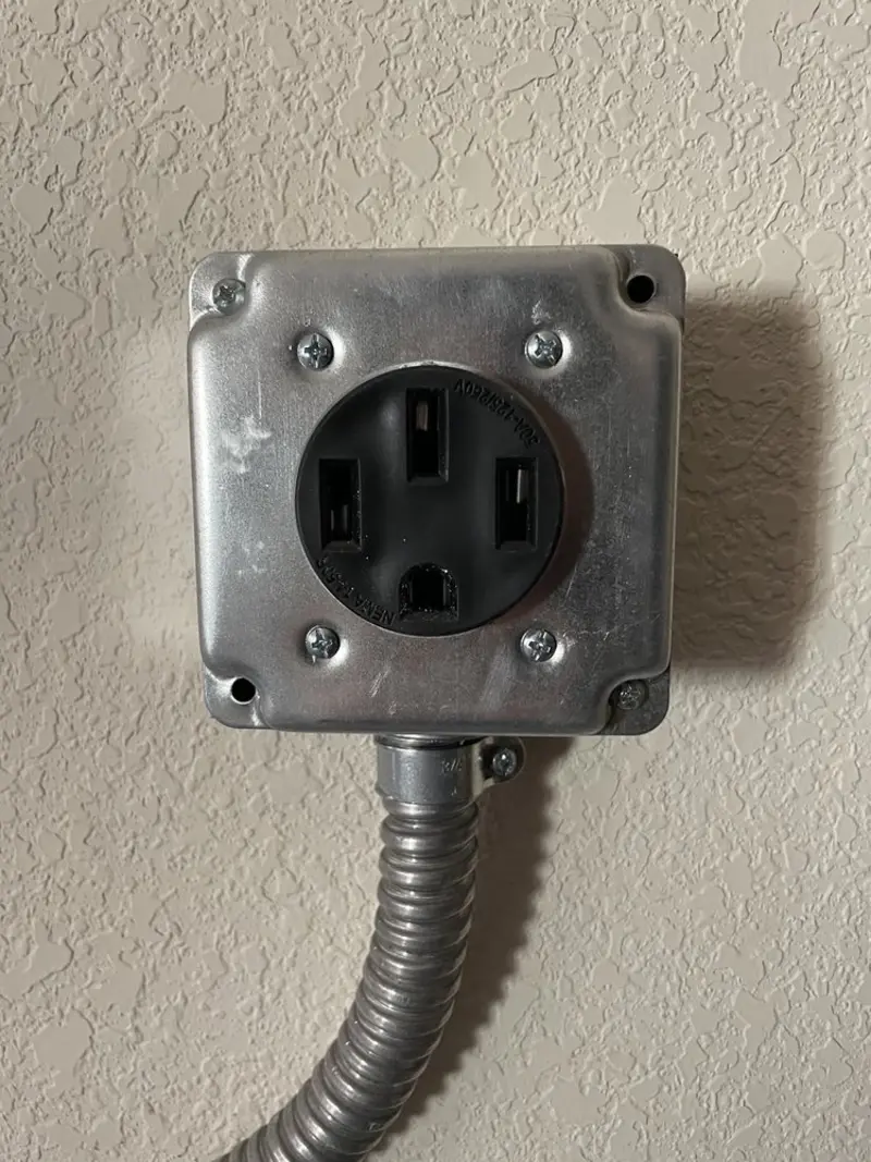 NEMA 14-50 outlet installed for Electrical Panel Upgrade in Rapid City